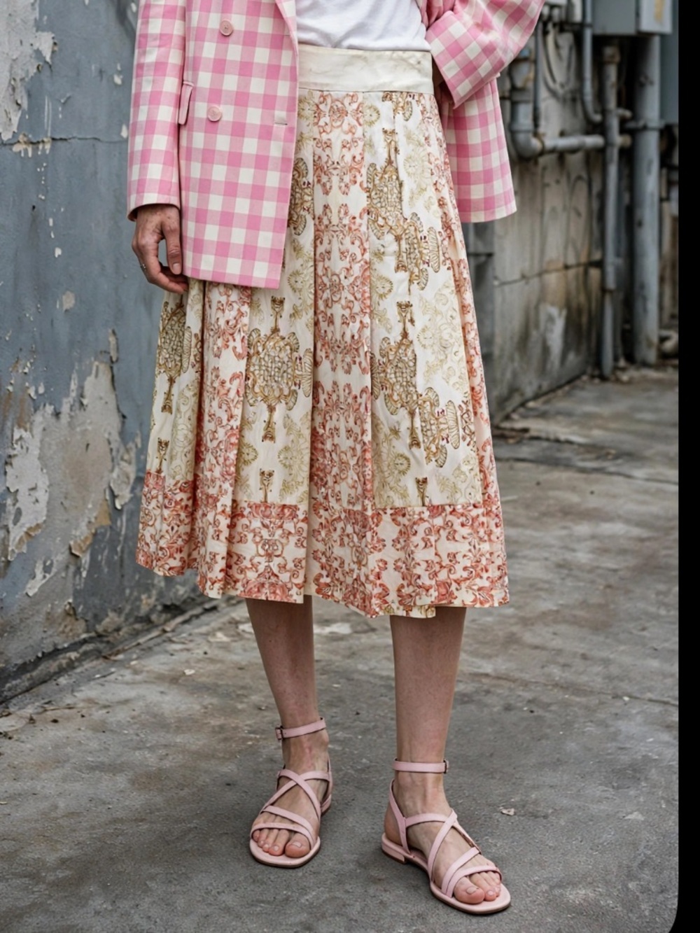 Zenobia silk skirt